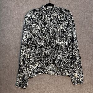 MSK Med Women's Sequin Bomber Style Jacket with Smocked Front and‎ Full Zip